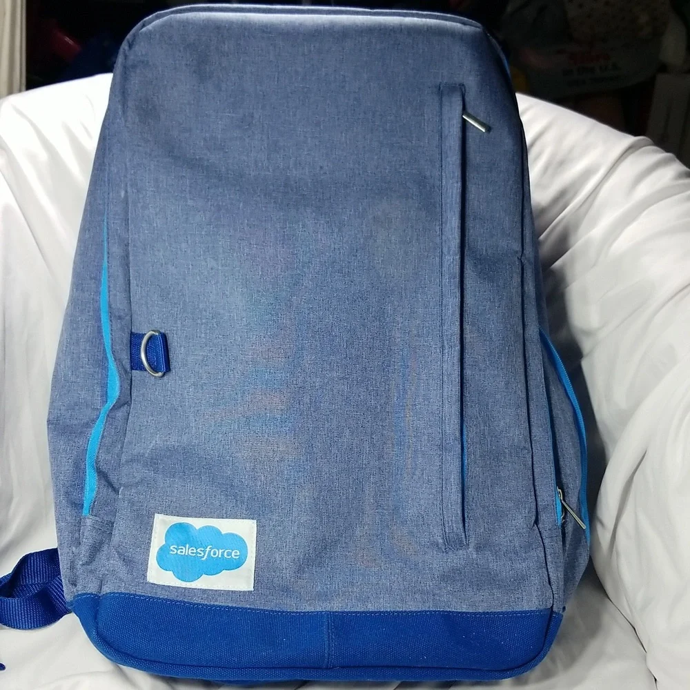 Salesforce Dreamforce Backpack Laptop Sleeve / Mesh Lining.